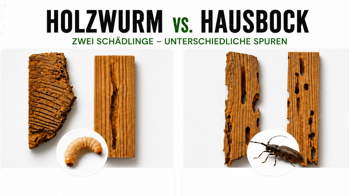 SmartHygiene Holzwurm Hausbock