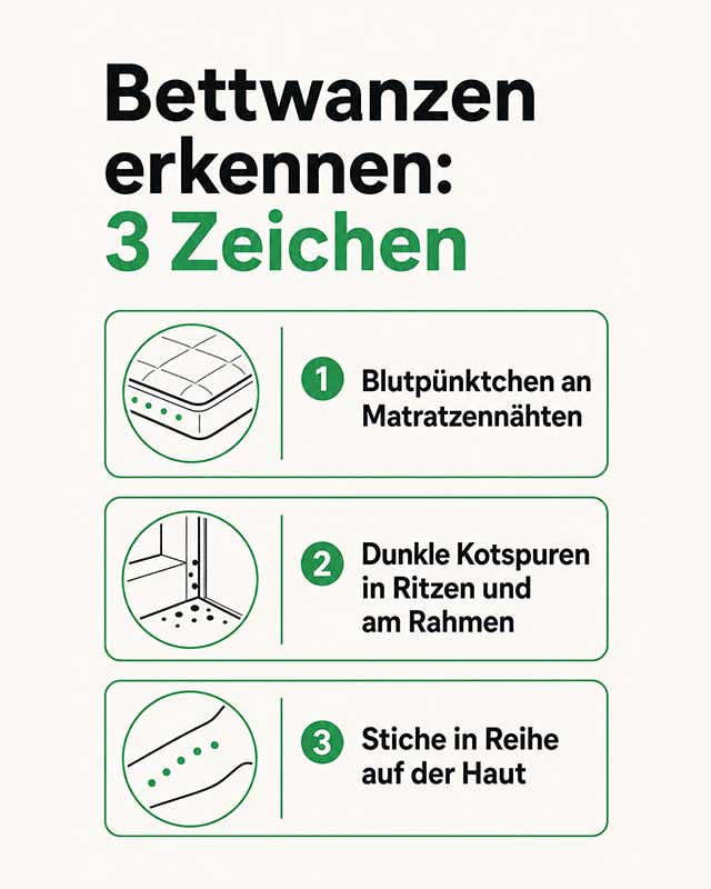 Bettwanzen Erkennen